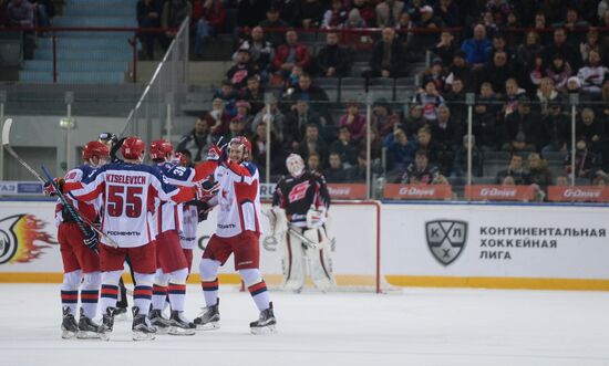KHL Hocky. Avangard vs. CSKA