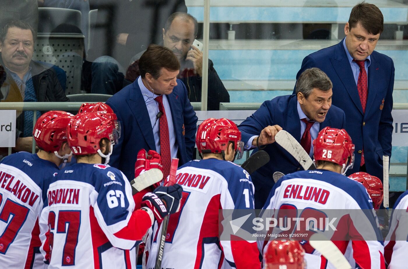 KHL Hockey. Avangard vs. CSKA