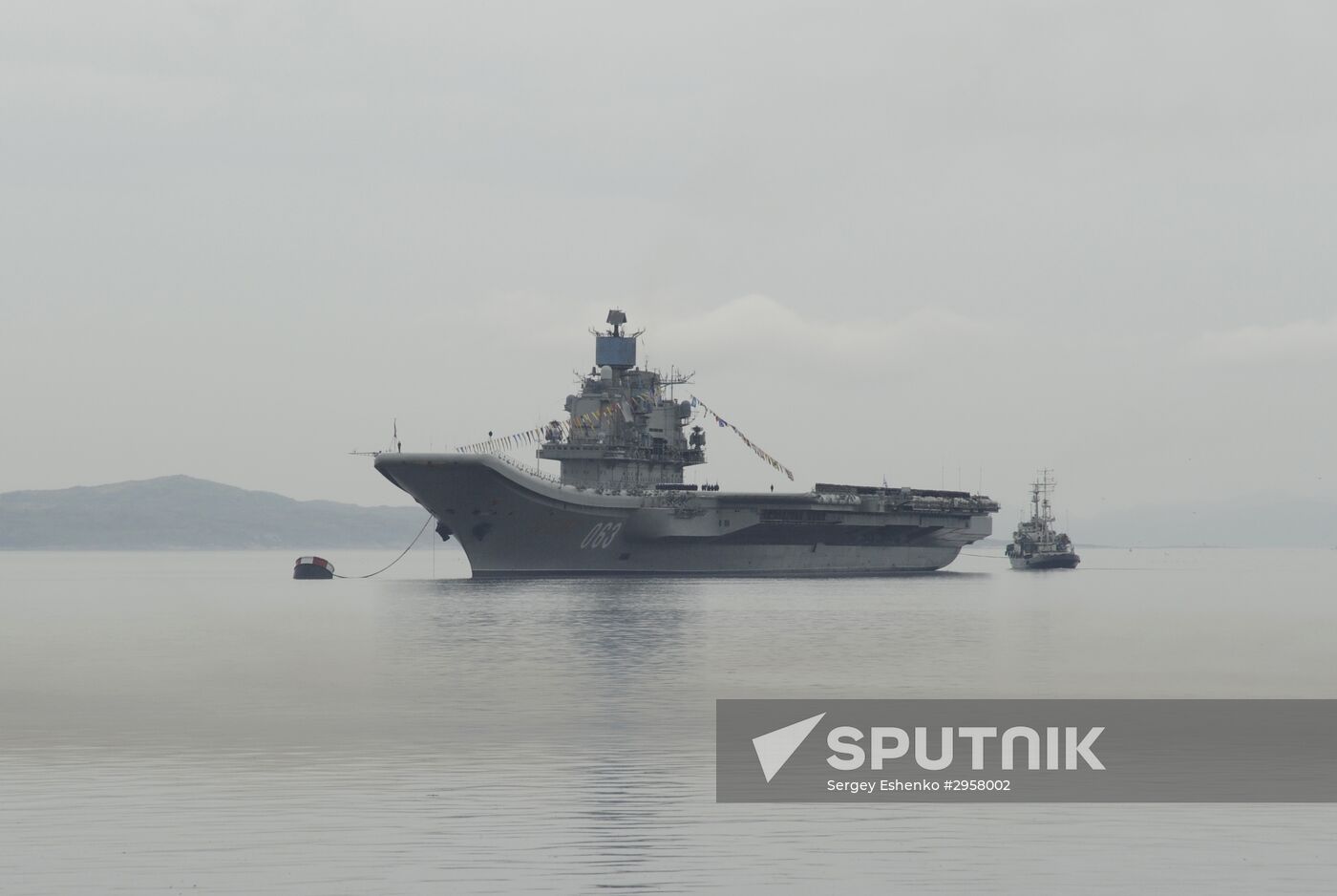 Russian aircraft carrier "Admiral Kuznetsov" in Severodvinck