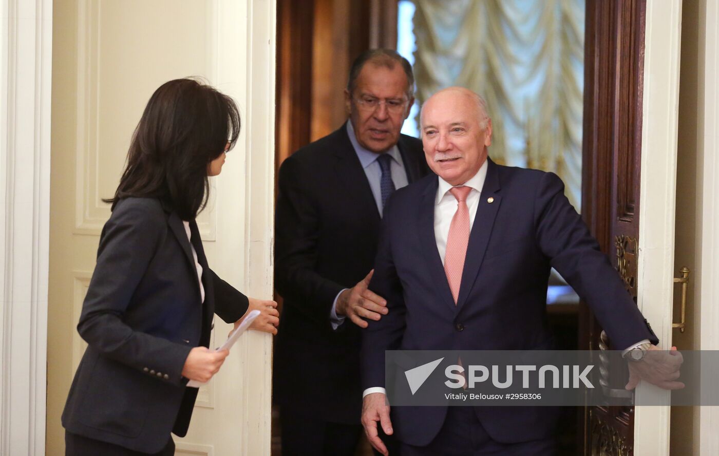 Sergey Lavrov meets with Eladio Loizaga
