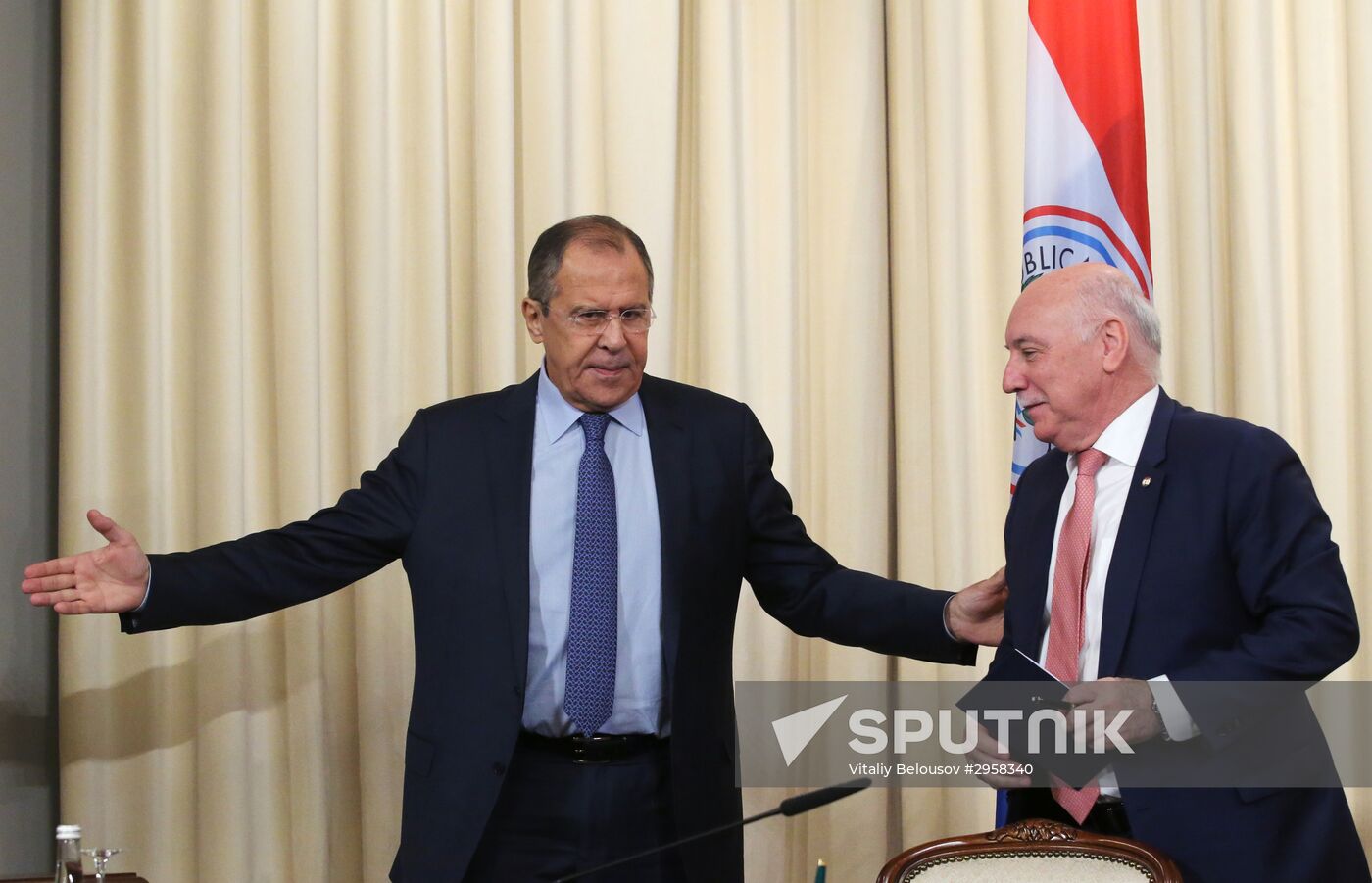 Sergey Lavrov meets with Eladio Loizaga