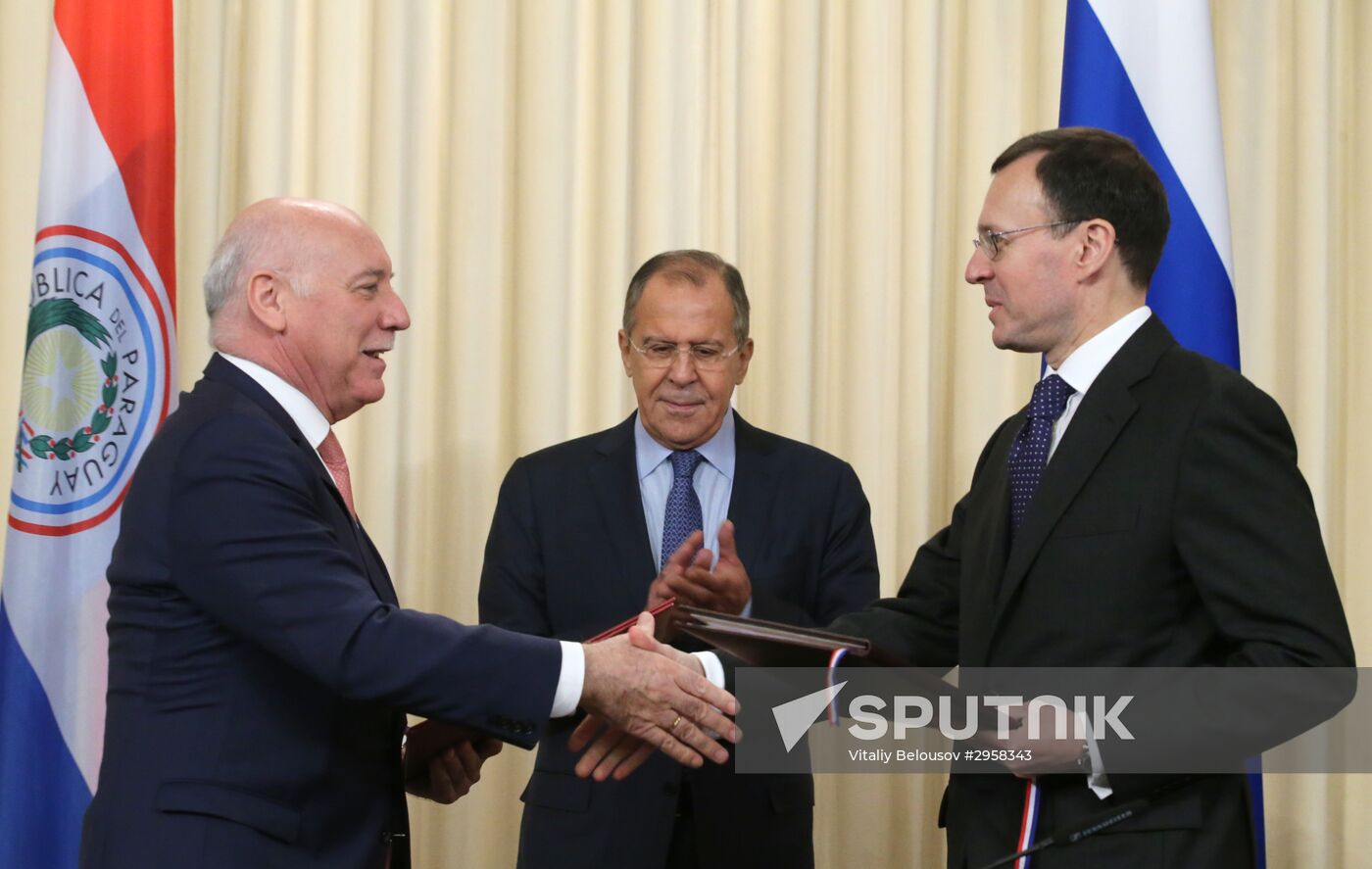 Sergey Lavrov meets with Eladio Loizaga