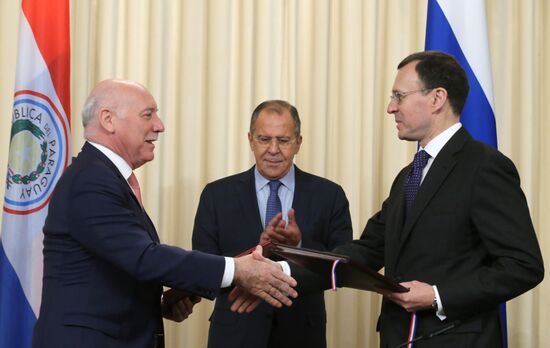 Sergey Lavrov meets with Eladio Loizaga