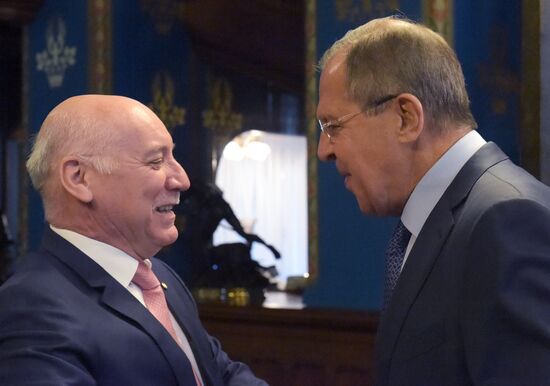 Sergey Lavrov meets with Eladio Loizaga