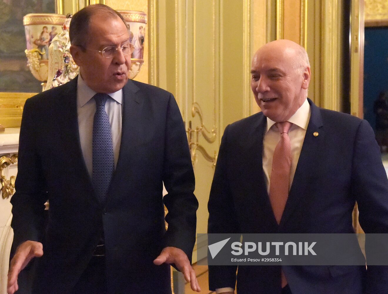 Sergey Lavrov meets with Eladio Loizaga