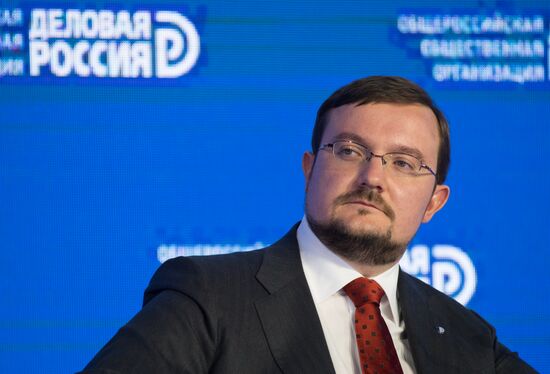 President Vladimir Putin attends Delovaya Rossiya congress