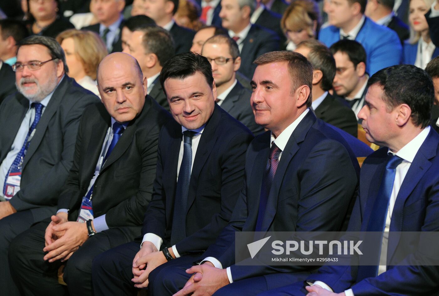 President Vladimir Putin attends Delovaya Rossiya congress