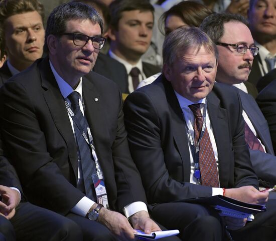 President Vladimir Putin attends Delovaya Rossiya congress