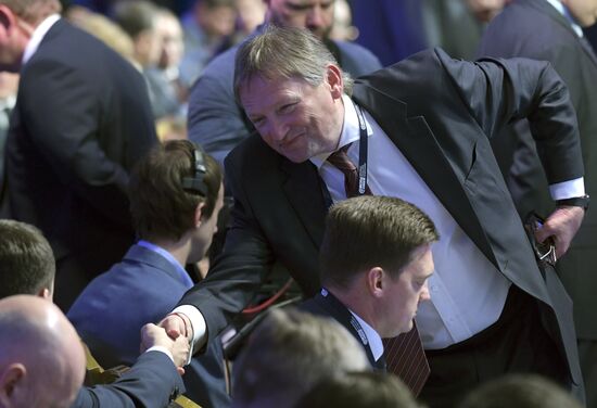 President Vladimir Putin attends Delovaya Rossiya congress