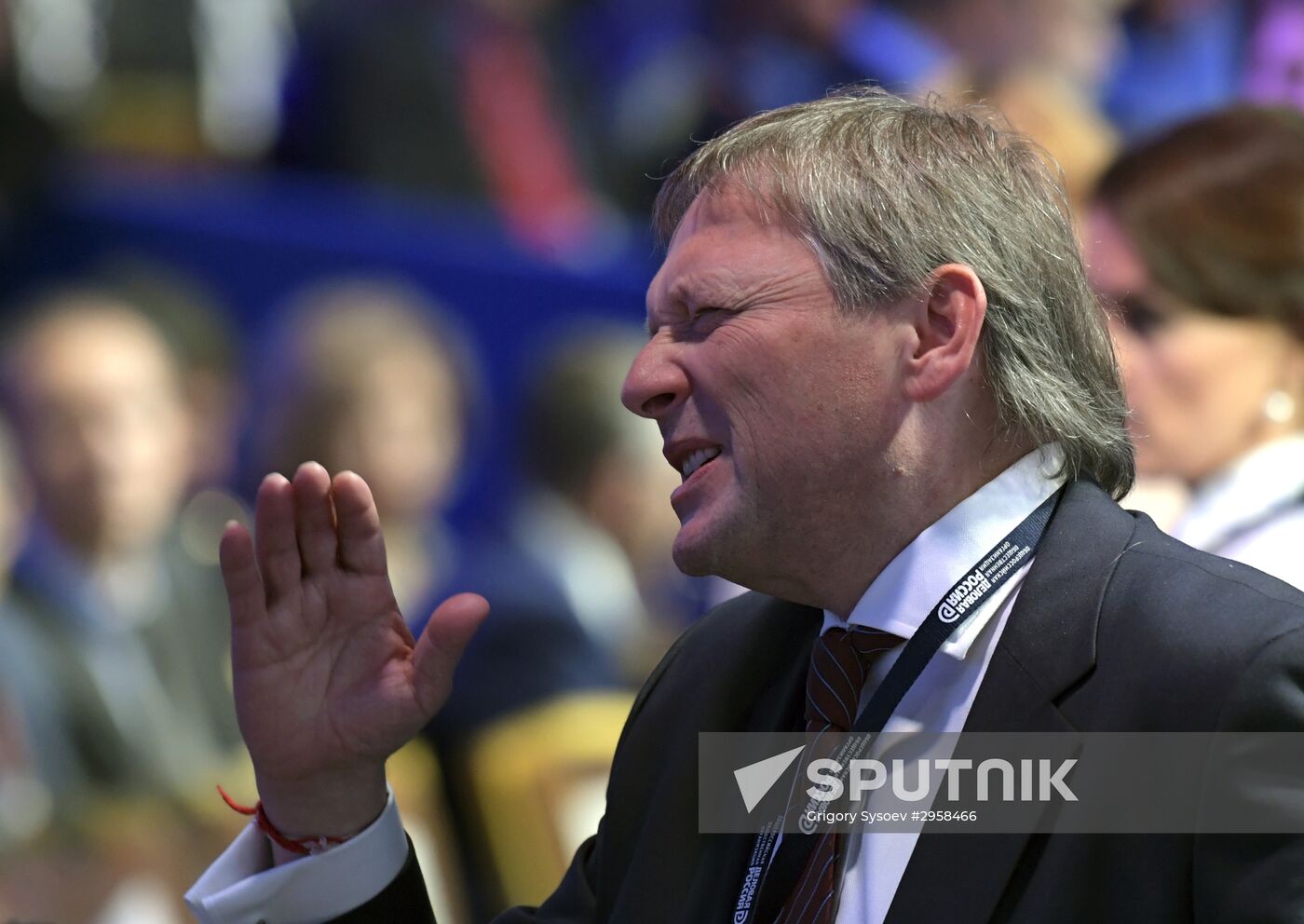 President Vladimir Putin attends Delovaya Rossiya congress