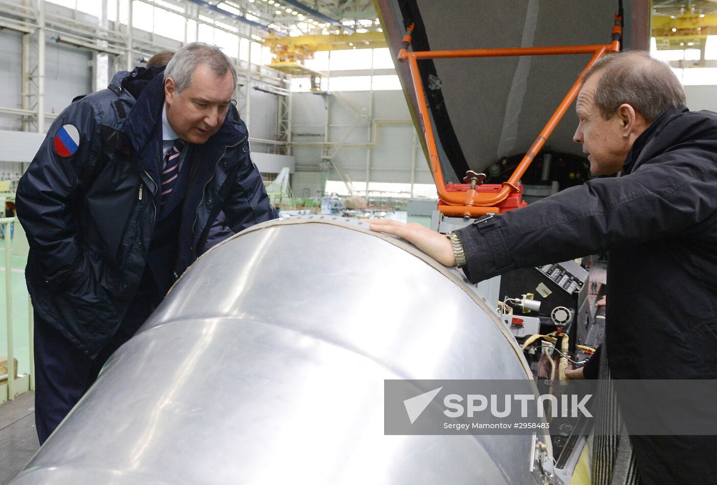 Russian Deputy Prime Minister Dmitry Rogozin visits MiG plant