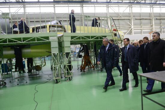 Russian Deputy Prime Minister Dmitry Rogozin visits MiG plant