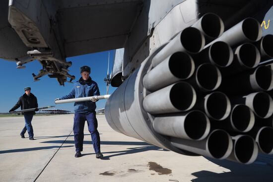 Helicopter regiment drills in Krasnodar Territory