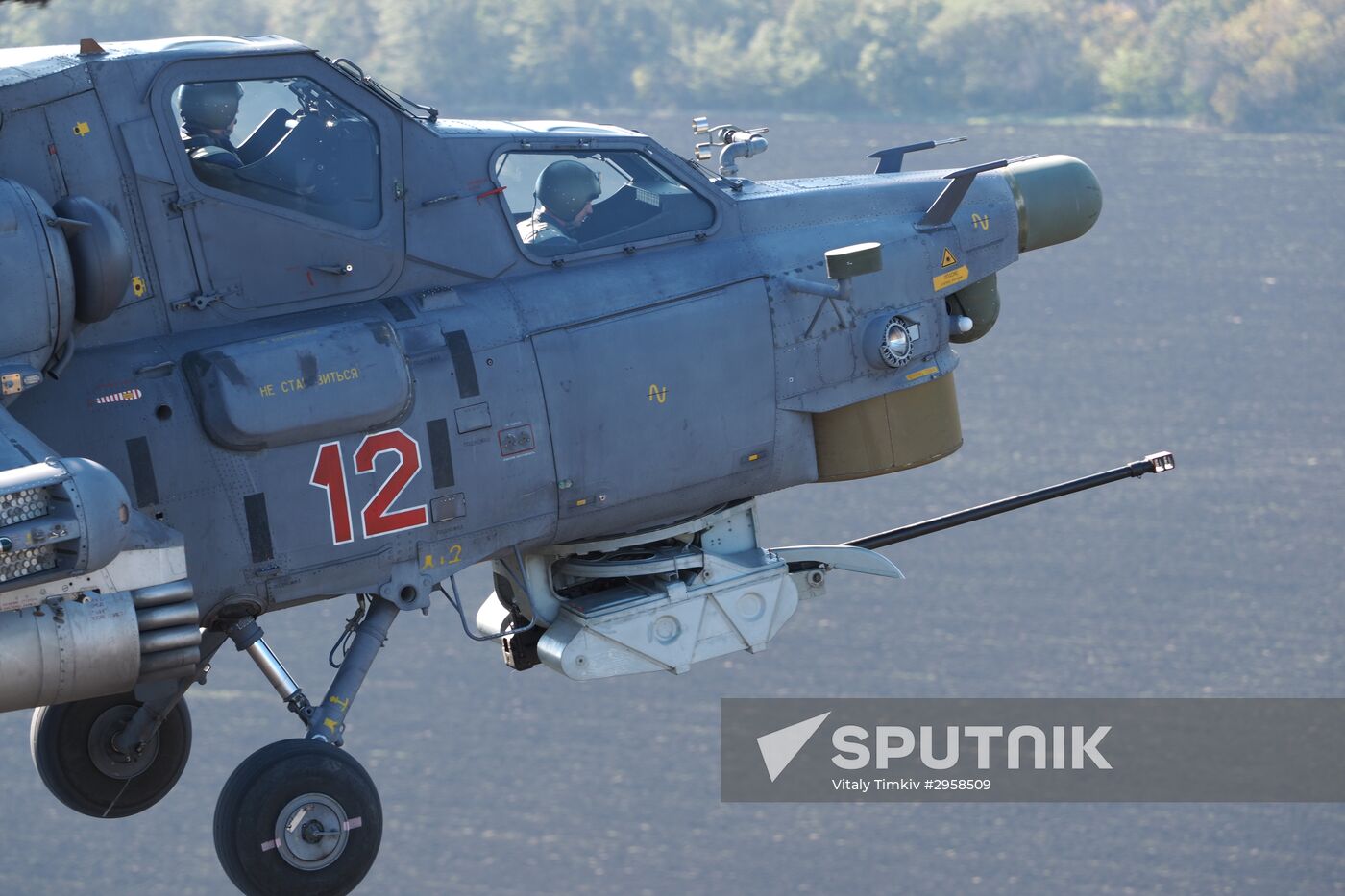 Helicopter regiment drills in Krasnodar Territory