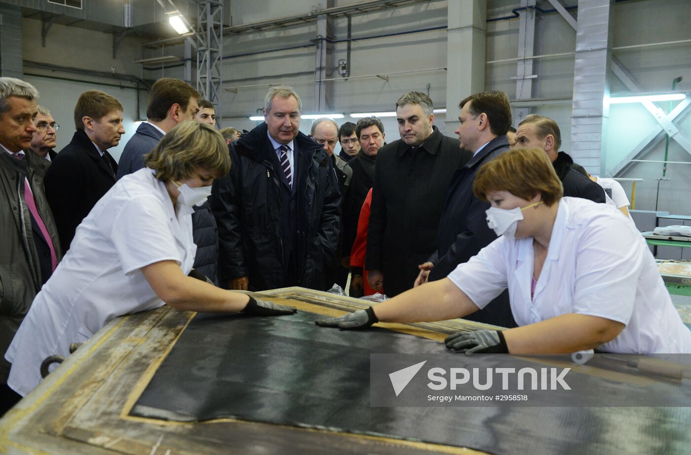Russian Deputy Prime Minister Dmitry Rogozin visits MiG plant