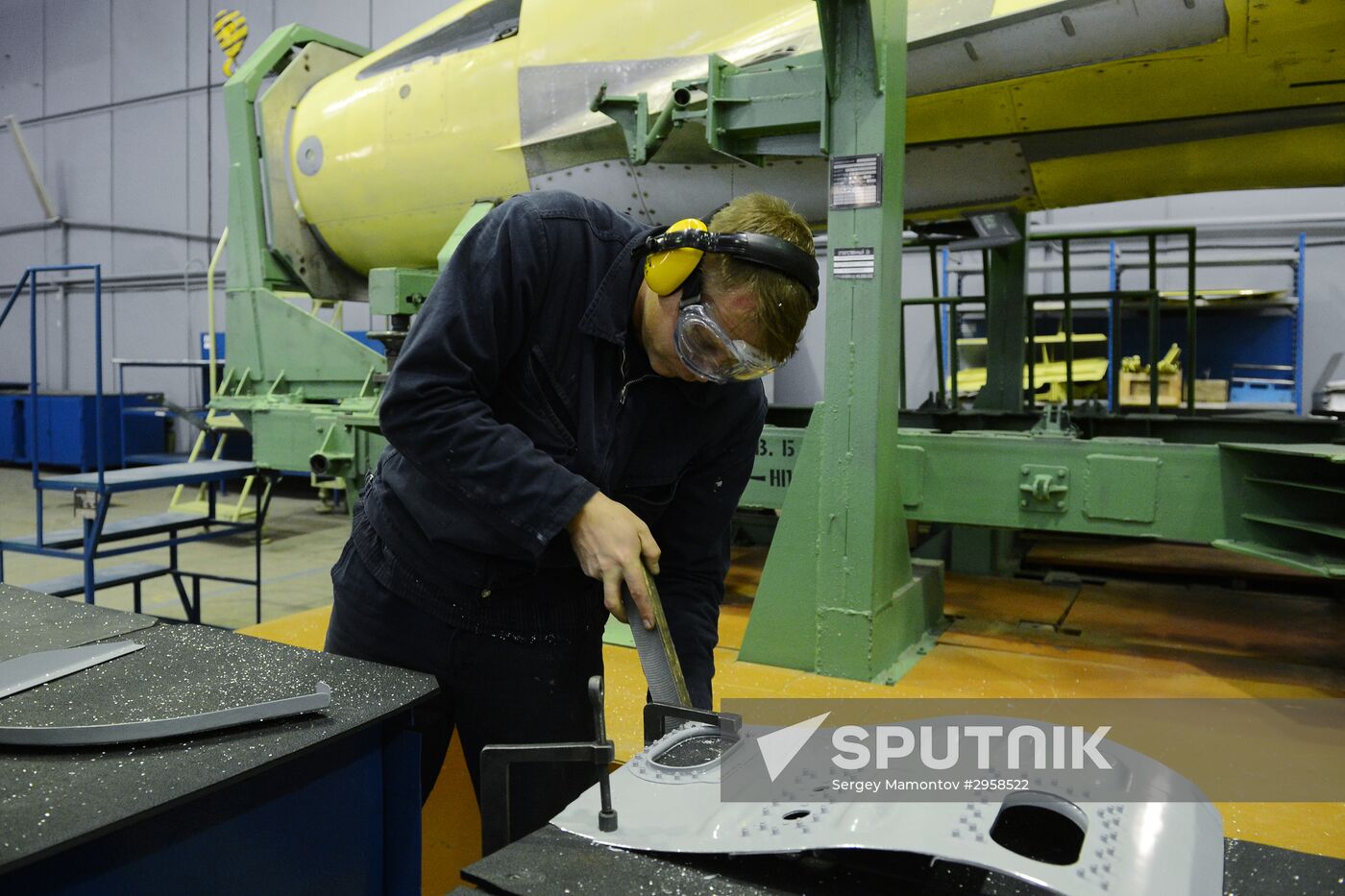 Russian Deputy Prime Minister Dmitry Rogozin visits MiG plant