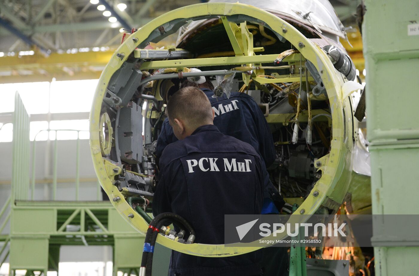 Russian Deputy Prime Minister Dmitry Rogozin visits MiG plant