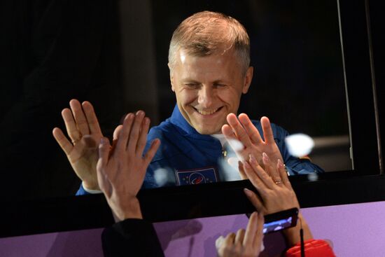 Launch of Soyuz MS-02 manned spacecraft from Soyuz-FG carrier rocket