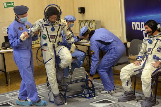 Launch of Soyuz MS-02 manned spacecraft from Soyuz-FG launch vehicle from Baikonur cosmodrome