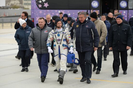 Launch of Soyuz MS-02 manned spacecraft from Soyuz-FG carrier rocket