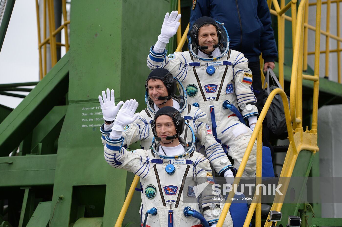 Launch of Soyuz MS-02 manned spacecraft from Soyuz-FG launch vehicle