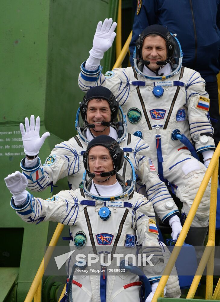 Launch of Soyuz MS-02 manned spacecraft from Soyuz-FG launch vehicle