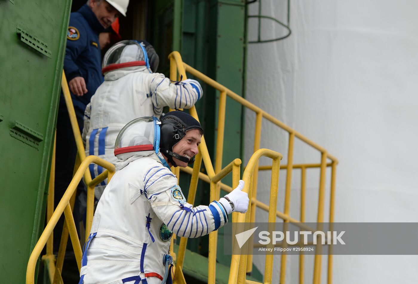Launch of Soyuz MS-02 manned spacecraft from Soyuz-FG launch vehicle