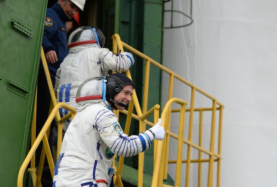 Launch of Soyuz MS-02 manned spacecraft from Soyuz-FG launch vehicle