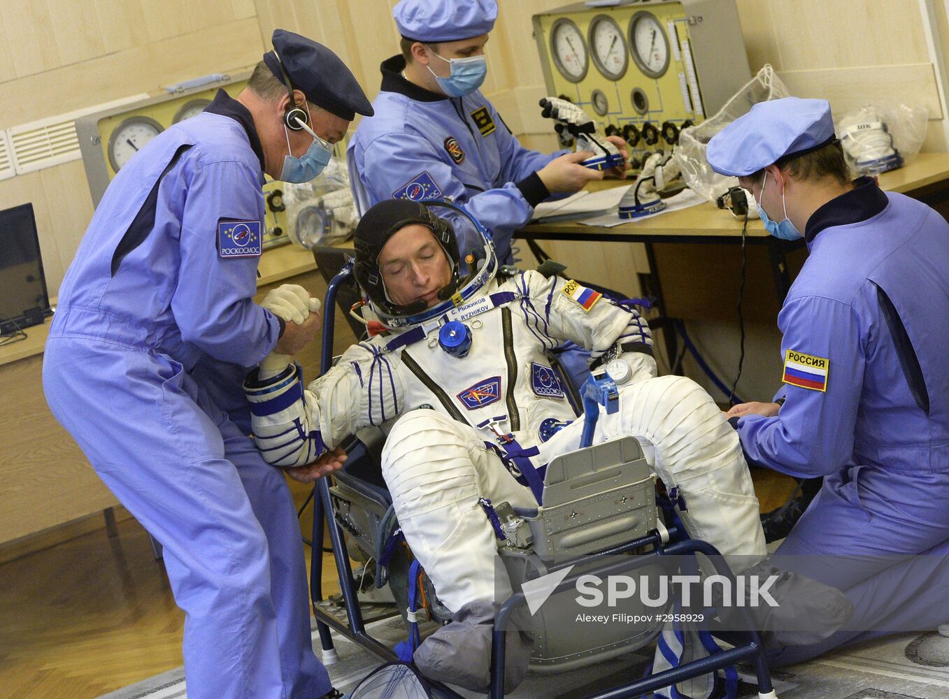 Launch of Soyuz MS-02 manned spacecraft from Soyuz-FG launch vehicle