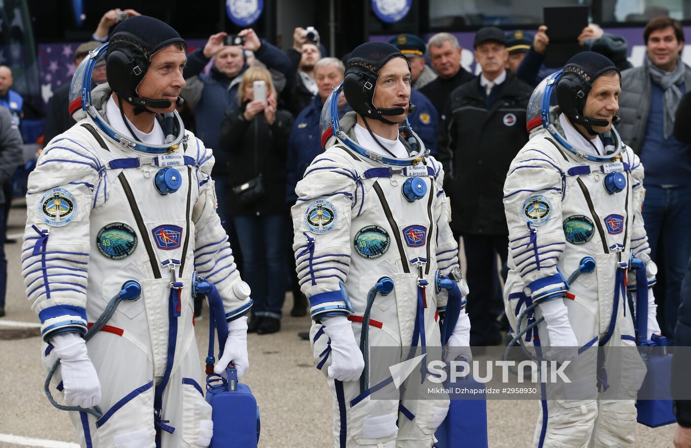Launch of Soyuz MS-02 manned spacecraft from Soyuz-FG launch vehicle