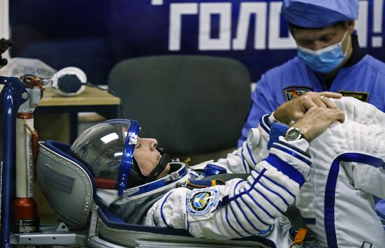 Launch of Soyuz MS-02 manned spacecraft from Soyuz-FG launch vehicle