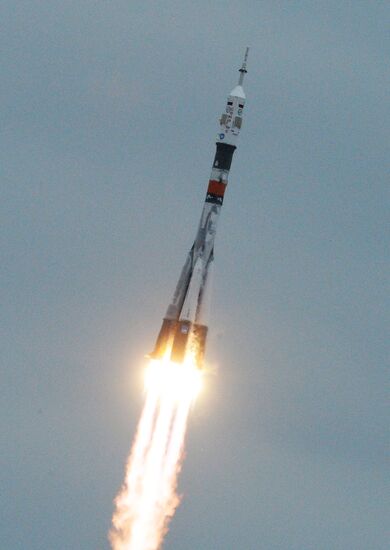 Launch of Soyuz MS-02 manned spacecraft from Soyuz-FG launch vehicle