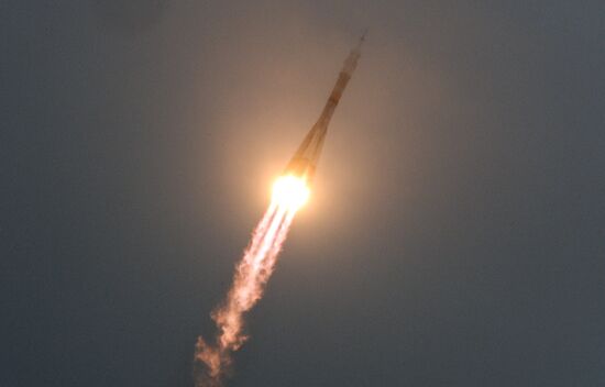 Launch of Soyuz MS-02 manned spacecraft from Soyuz-FG launch vehicle