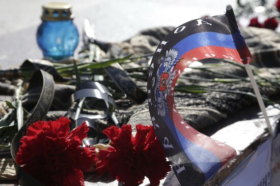 Commemoration rally for perished DPR commander Arsen Pavlov in Simferopol
