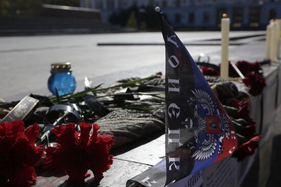 Commemoration rally for perished DPR commander Arsen Pavlov in Simferopol