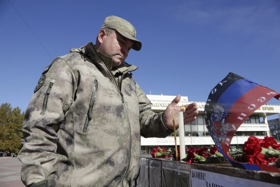 Commemoration rally for perished DPR commander Arsen Pavlov in Simferopol