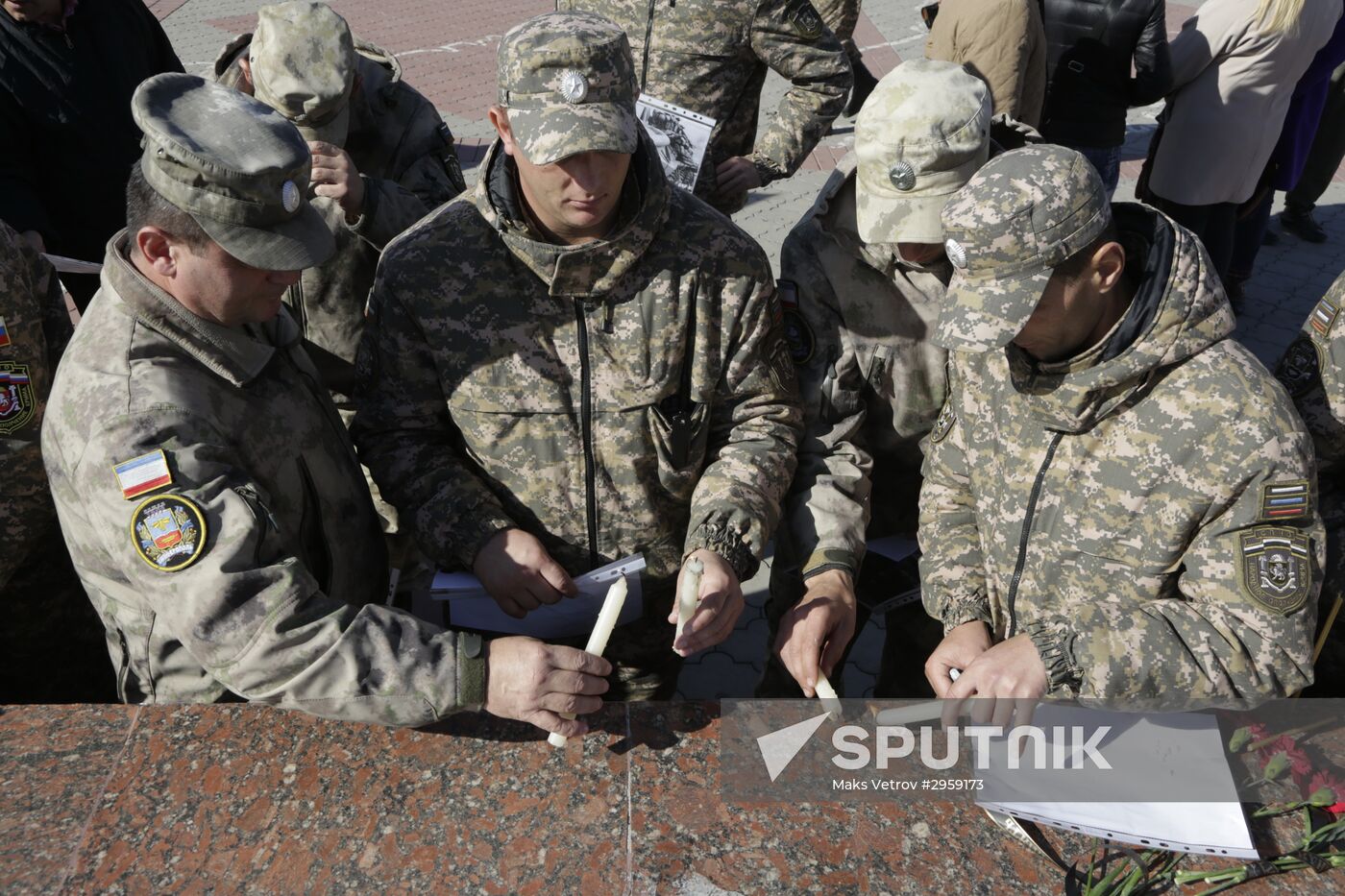 Commemoration rally for perished DPR commander Arsen Pavlov in Simferopol
