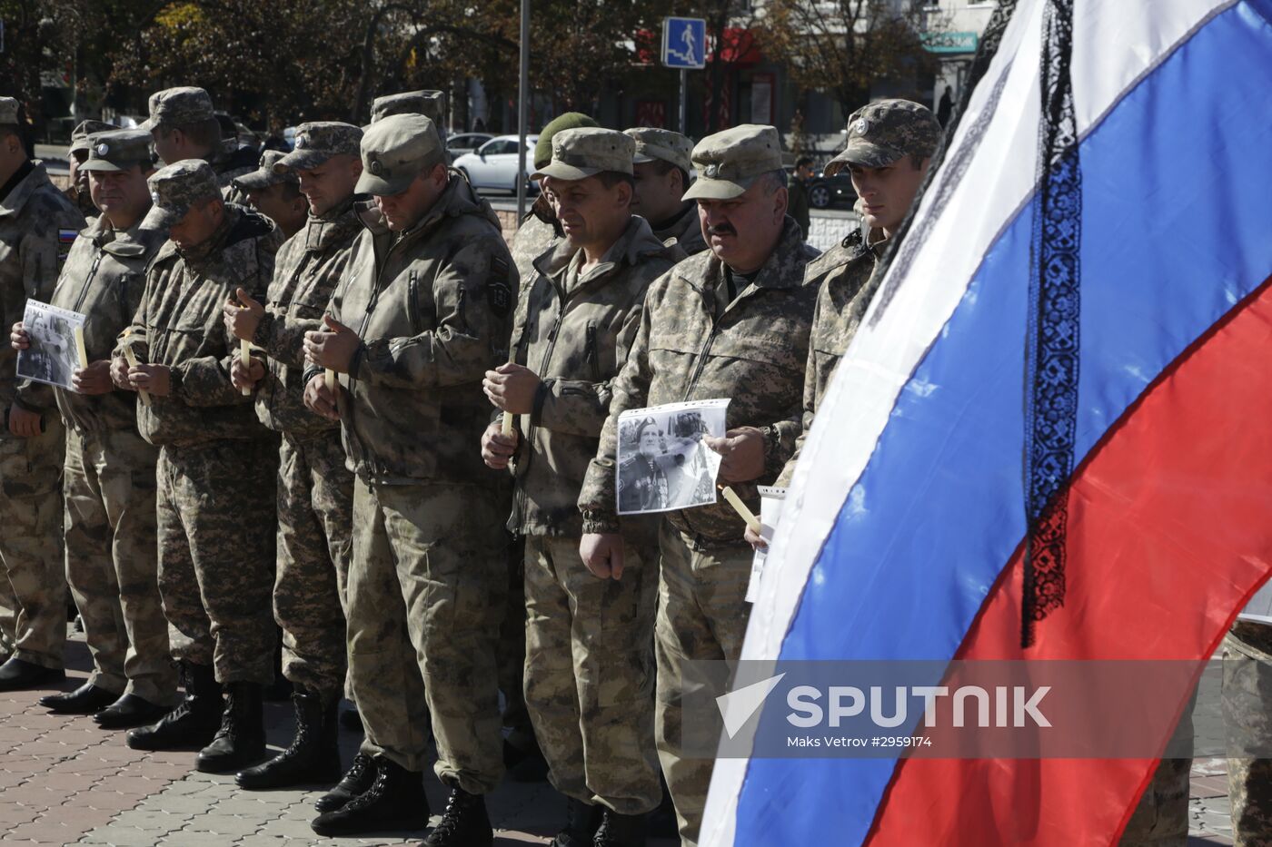Commemoration rally for perished DPR commander Arsen Pavlov in Simferopol
