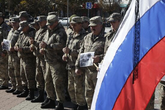 Commemoration rally for perished DPR commander Arsen Pavlov in Simferopol