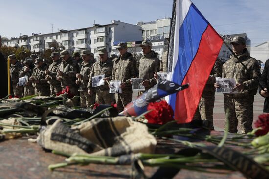 Commemoration rally for perished DPR commander Arsen Pavlov in Simferopol