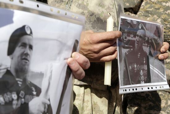 Commemoration rally for perished DPR commander Arsen Pavlov in Simferopol