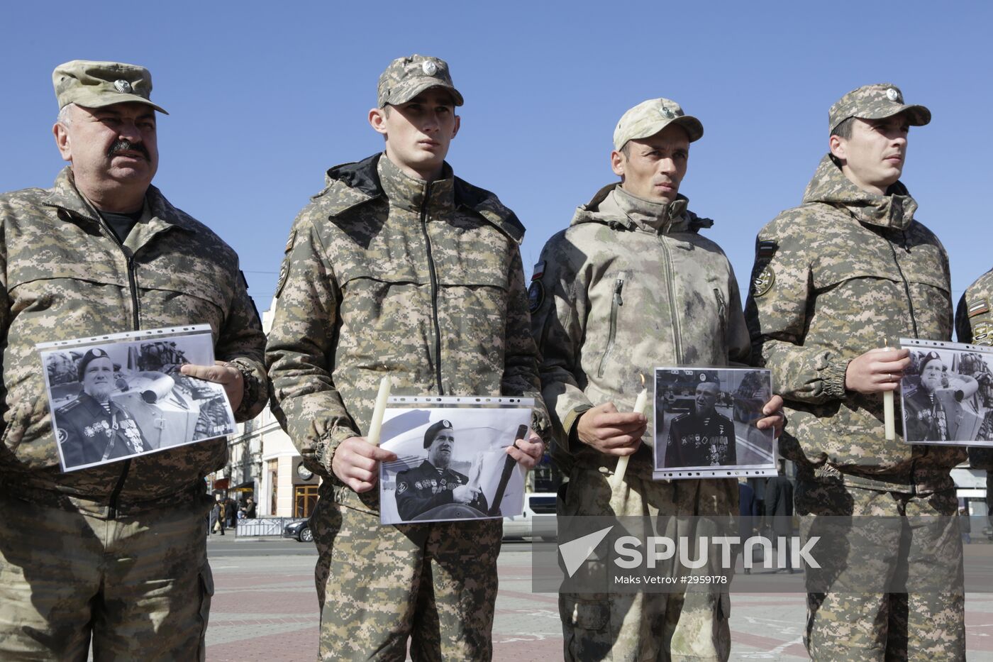Commemoration rally for perished DPR commander Arsen Pavlov in Simferopol