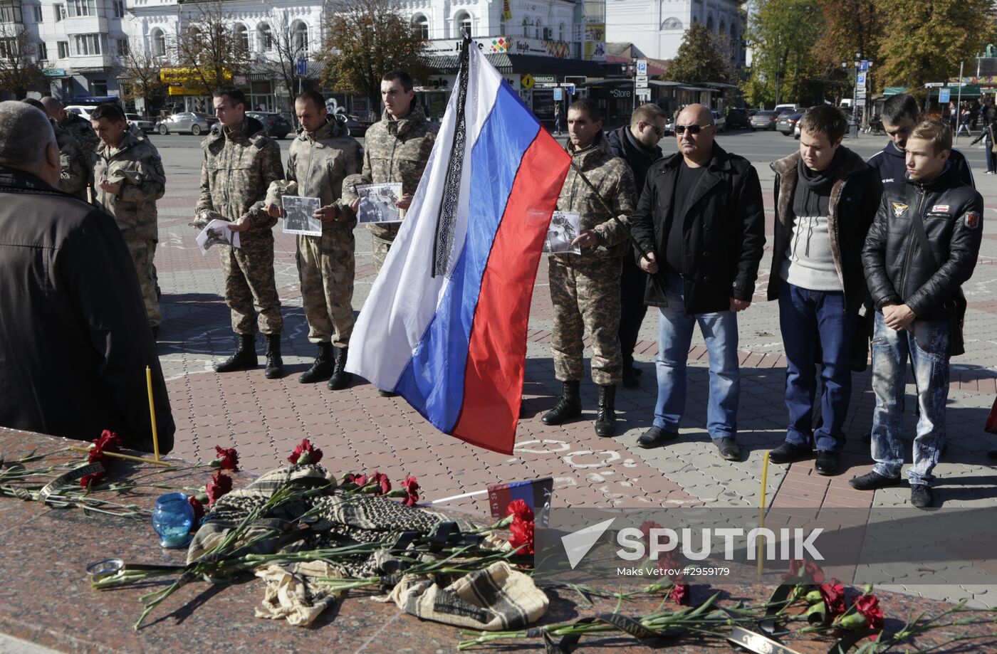 Commemoration rally for perished DPR commander Arsen Pavlov in Simferopol