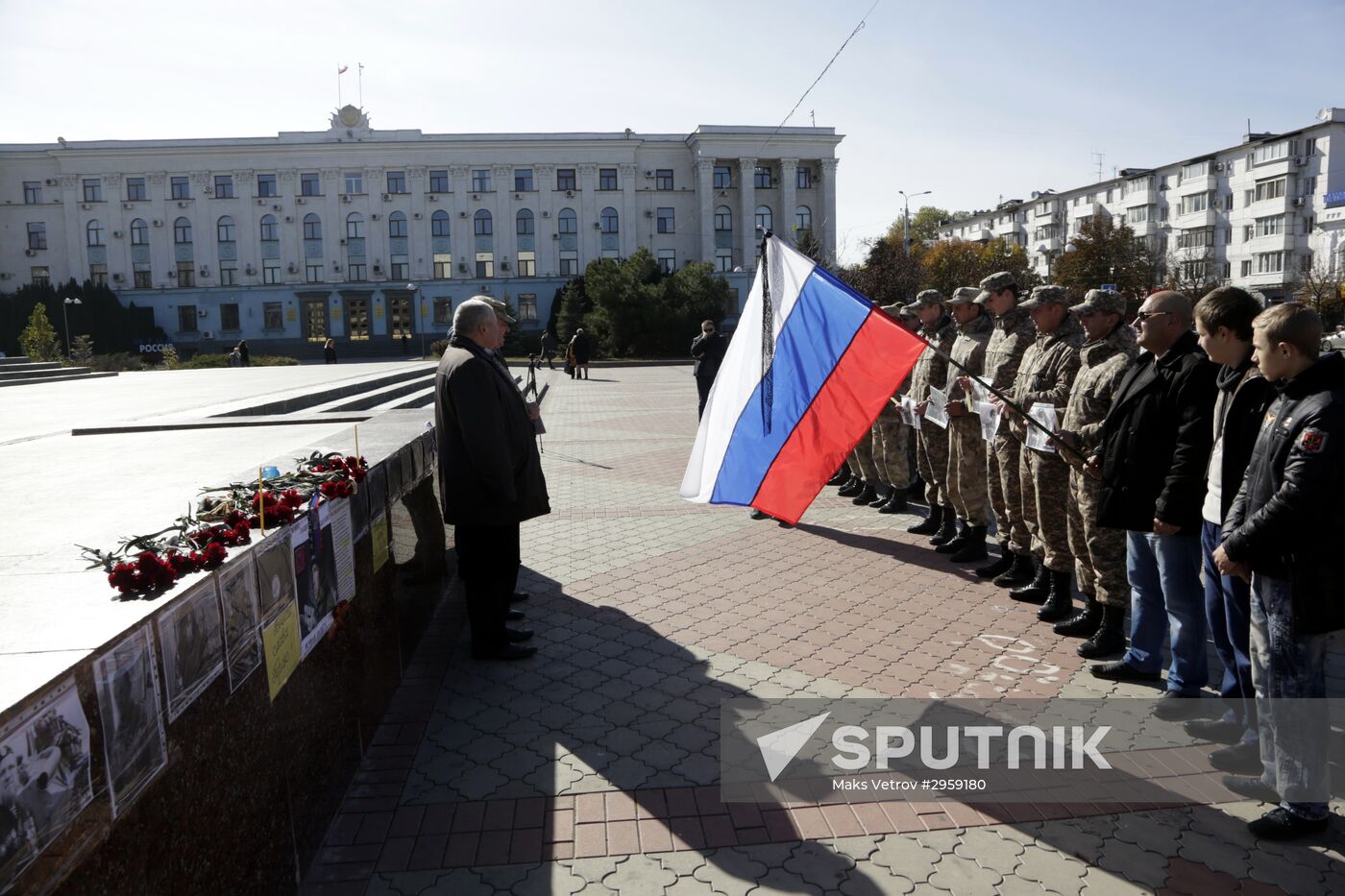 Commemoration rally for perished DPR commander Arsen Pavlov in Simferopol