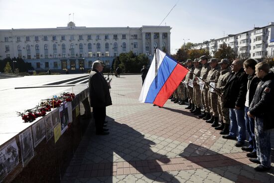Commemoration rally for perished DPR commander Arsen Pavlov in Simferopol