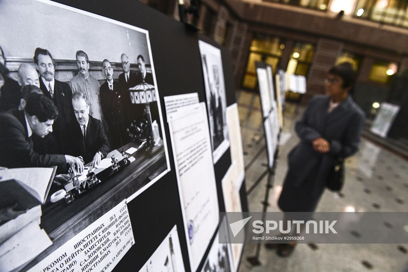 Exhibition marking 60th anniversary of diplomatic relations between Russia (USSR) and Japan