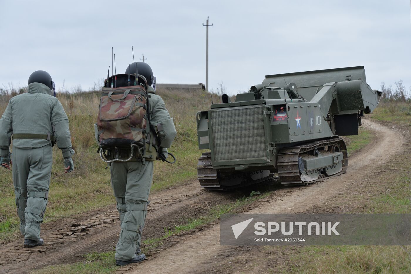 Removal of mines from agricultural land in Chechnya