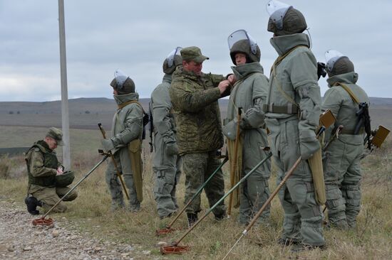 Removal of mines from agricultural land in Chechnya