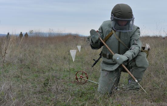 Removal of mines from agricultural land in Chechnya