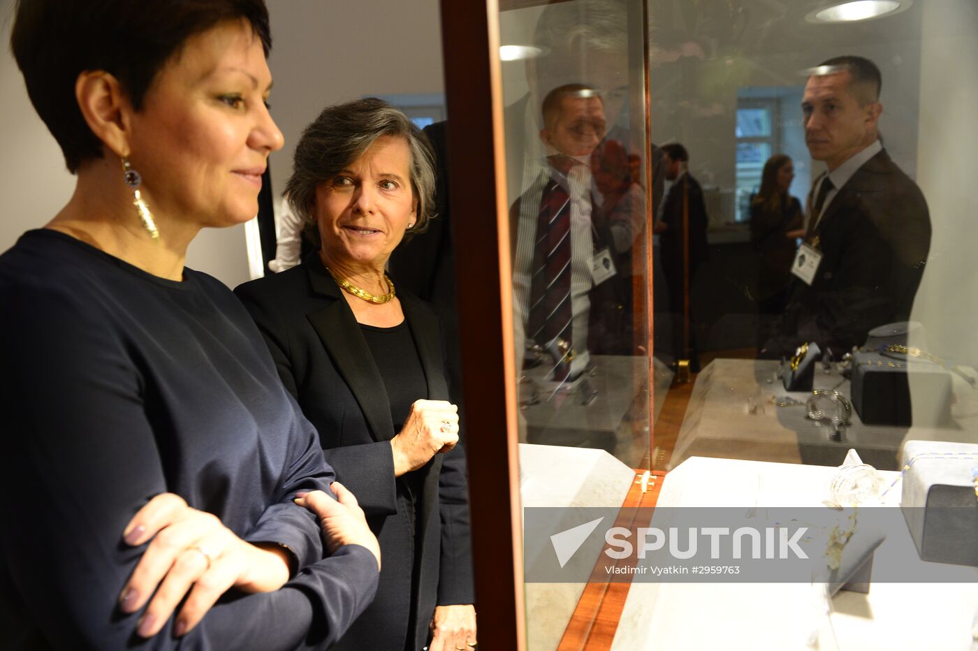 Sotheby's auction house jewellery presentation in Moscow